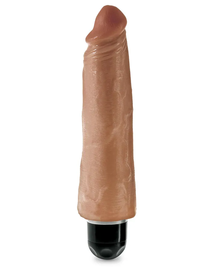 Pipedream Dildos King Cock 8 Inch Vibrating Stiffy Tan