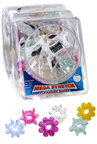 Pipedream Mega Stretch Silicone Pleasure Rings 72 Piece Fishbowl Female Sex Toys Pipedream Mega Stretch Silicone Pleasure Rings 72 Piece Fishbowl Female Sex Toys