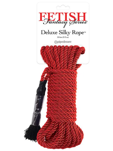 Pipedream Products Couples Fetish Fantasy Series Deluxe Silk Rope Red