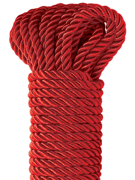 Pipedream Products Couples Fetish Fantasy Series Deluxe Silk Rope Red Pipedream Products Couples Fetish Fantasy Series Deluxe Silk Rope Red