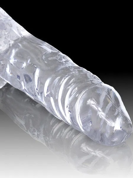 Pipedream Products Dildos King Cock Clear 6 in Cock with Balls