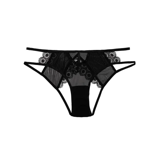Playful Promises Female Sex Toys Hustler Daisy Embroidery Cut Out Brief