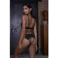 Playful Promises Female Sex Toys Hustler Daisy Embroidery Cut Out Brief