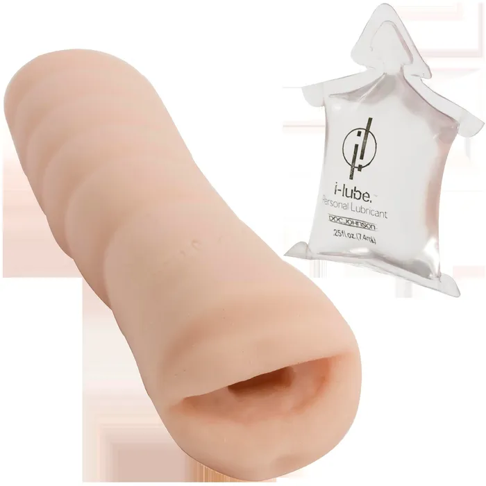 Quickies to Go Ultraskyn Masturbator Mouth Doc Johnson Male Sex Toys