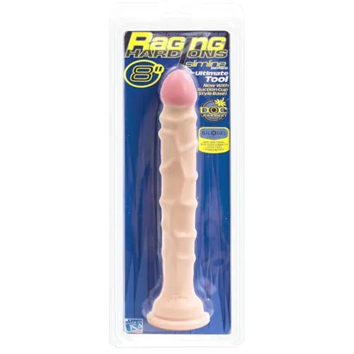 Raging Hard Ons Slimline With Suction Cup 8 Inch Dong White Doc Johnson Dildos Raging Hard Ons Slimline With Suction Cup 8 Inch Dong White Doc Johnson Dildos