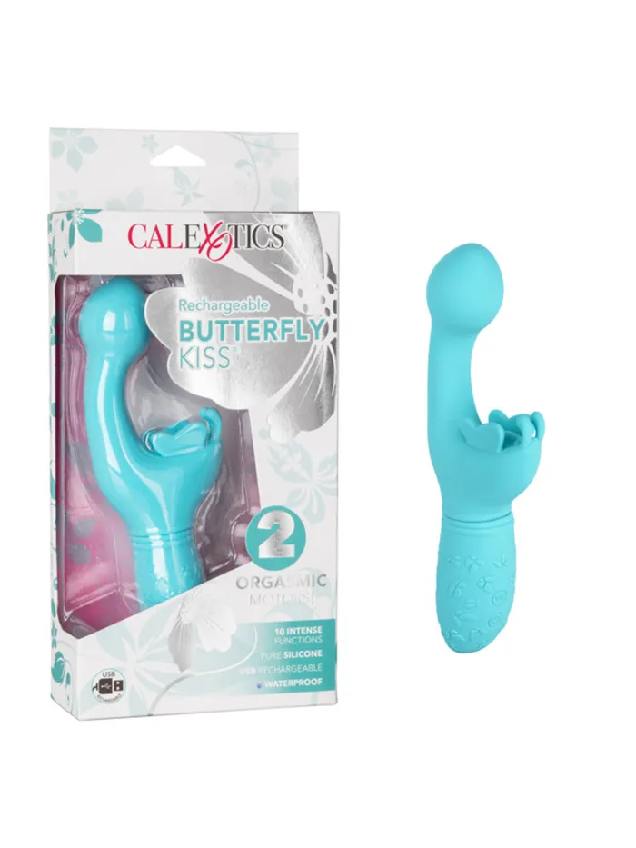 Rechargeable Butterfly Kiss Blue CalExotics Vibrators