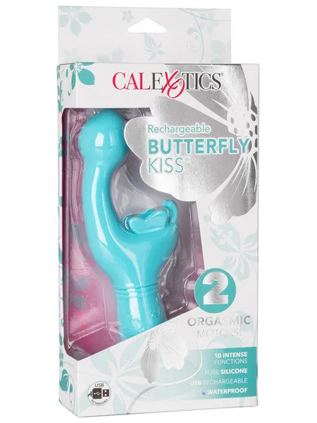 Rechargeable Butterfly Kiss Blue CalExotics Vibrators