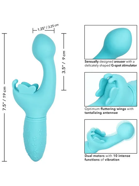 Rechargeable Butterfly Kiss Blue CalExotics Vibrators