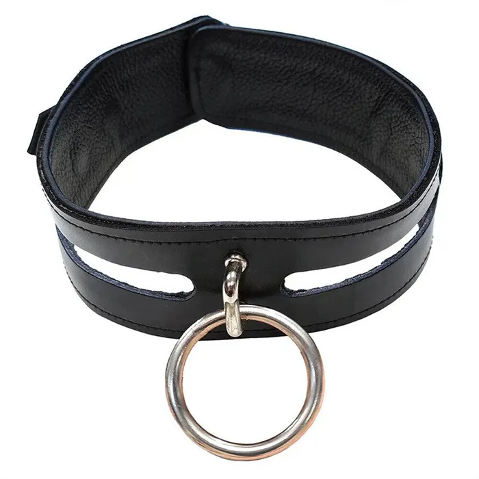 Restraints Rouge Garments Rouge Garments Leather Fashion Bondage Collar Black Restraints Rouge Garments Rouge Garments Leather Fashion Bondage Collar Black