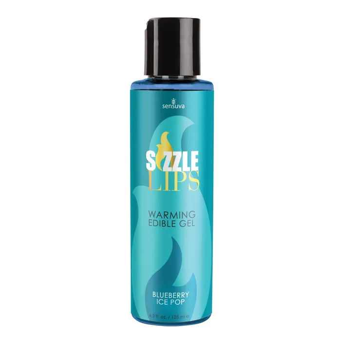 Sensuva Anal Sizzle Lips Blueberry Ice Pop Warming Gel 42 Fl Oz Bottle