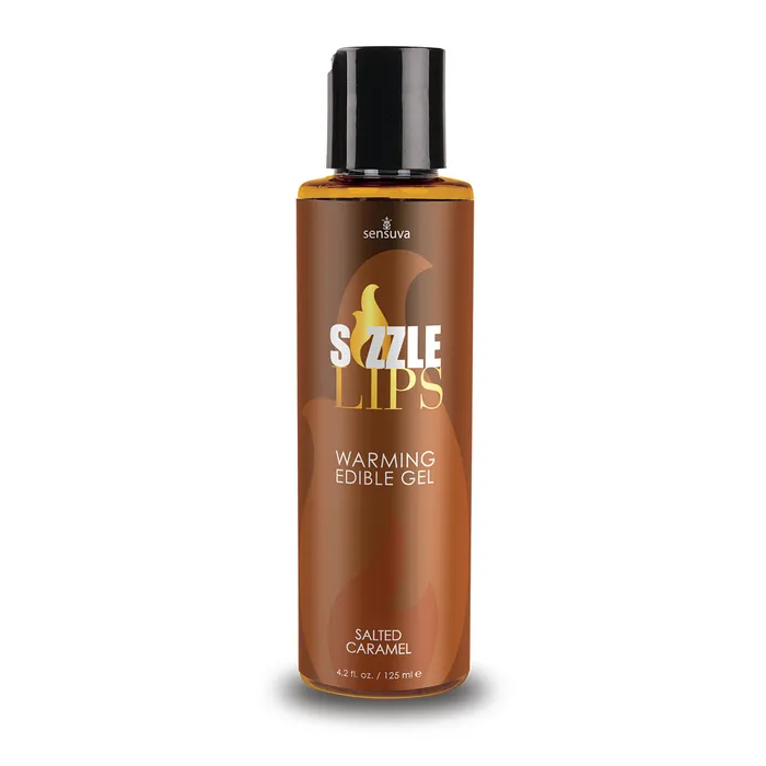 Sensuva Enhancers Sizzle Lips Warming Edible Gel Salted Caramel 42 Fl Oz 125 ml