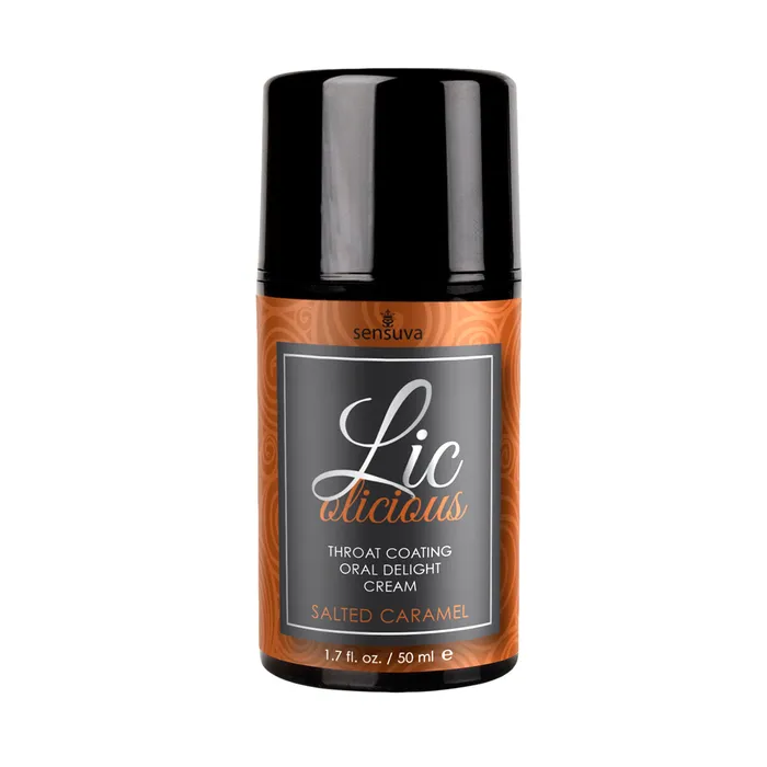 Sensuva Vibrators LicOLicious Oral Delight Cream Salted Caramel 1 Fl Oz