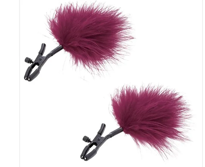 Sex and Mischief Enchanted Feather Nipple Clamps Burgundy Sportsheets Couples Sex and Mischief Enchanted Feather Nipple Clamps Burgundy Sportsheets Couples