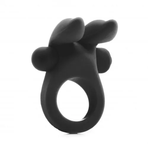 Shots Rabbit Vibrating Cockring Black Shots Toys Vibrators