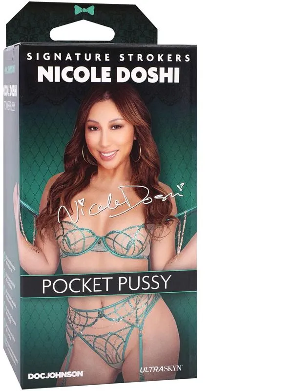 Signature Strokers Nicole Doshi ULTRASKYN Pocket Pussy Vanilla Doc Johnson Male Sex Toys