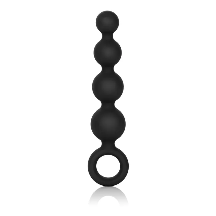 Silicone Booty Beads Black CalExotics Anal