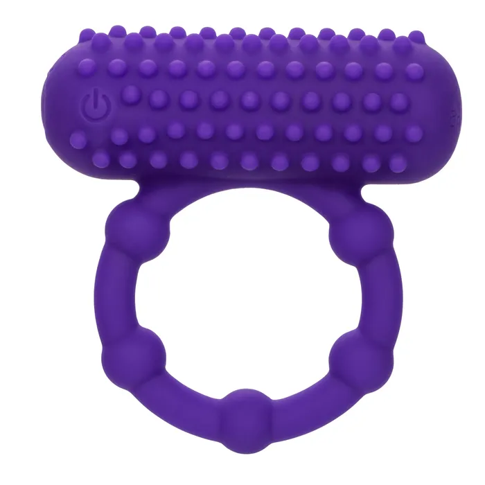 Silicone Rechargeable 5 Bead Maximus Ring Purple CalExotics Vibrators