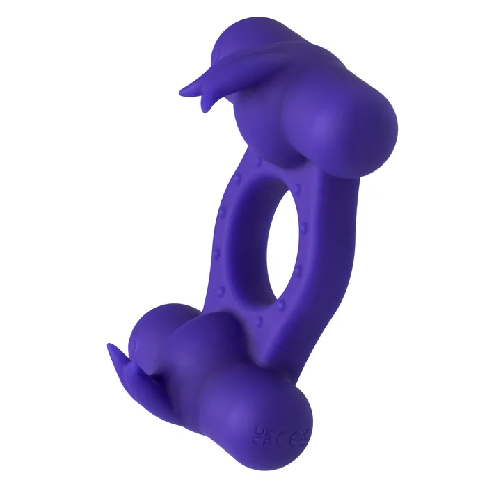 Silicone Rechargeable Triple Orgasm Enhancer Purple CalExotics Vibrators
