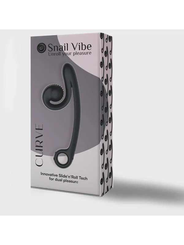 Snail Vibe Curve Vibrator Black SVibe Vibrators Snail Vibe Curve Vibrator Black SVibe Vibrators