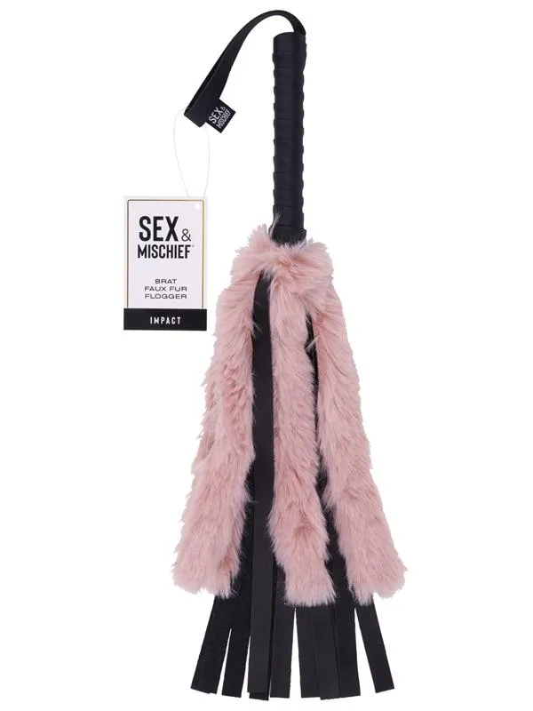 Sportsheets Couples Sex and Mischief Brat Faux Fur Flogger Sportsheets Couples Sex and Mischief Brat Faux Fur Flogger