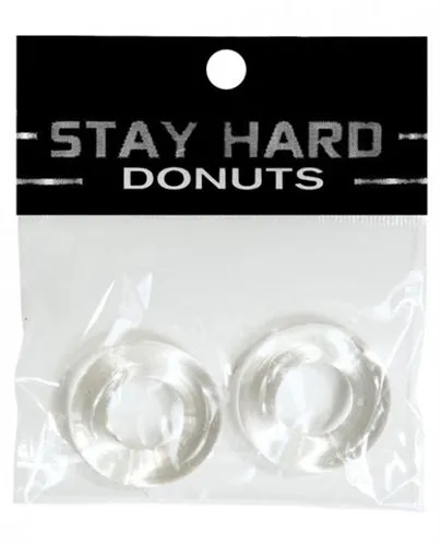 Stay Hard Donuts 2 Pack Clear SI Novelties Dildos