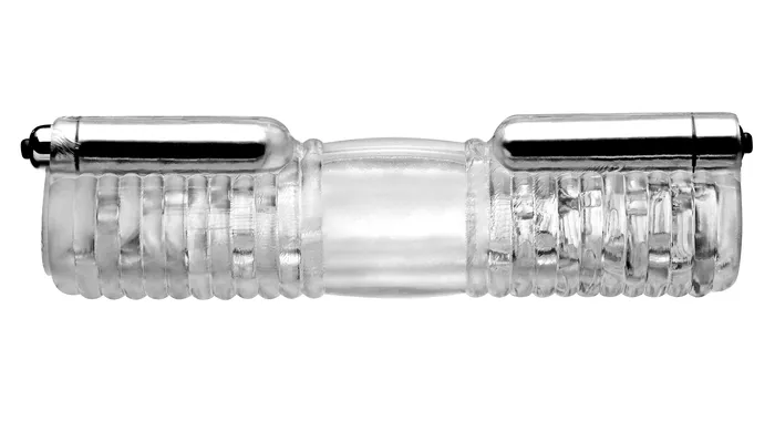 Tom of Finland Head to Head Vibrating Sleeve XR Brands Tom of Finland Male Sex Toys Tom of Finland Head to Head Vibrating Sleeve XR Brands Tom of Finland Male Sex Toys