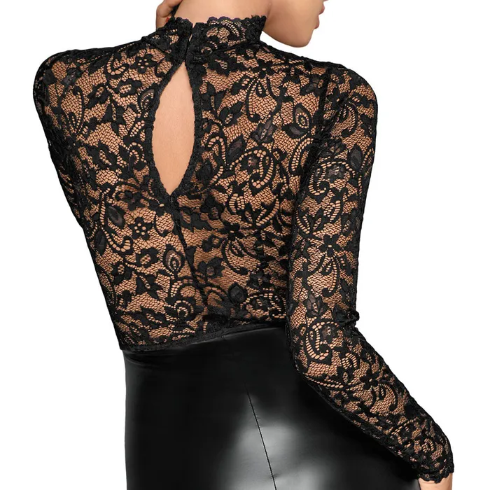 Various Toy Brands Noir Black Lace and Wet Look Pencil Dress Anal Various Toy Brands Noir Black Lace and Wet Look Pencil Dress Anal