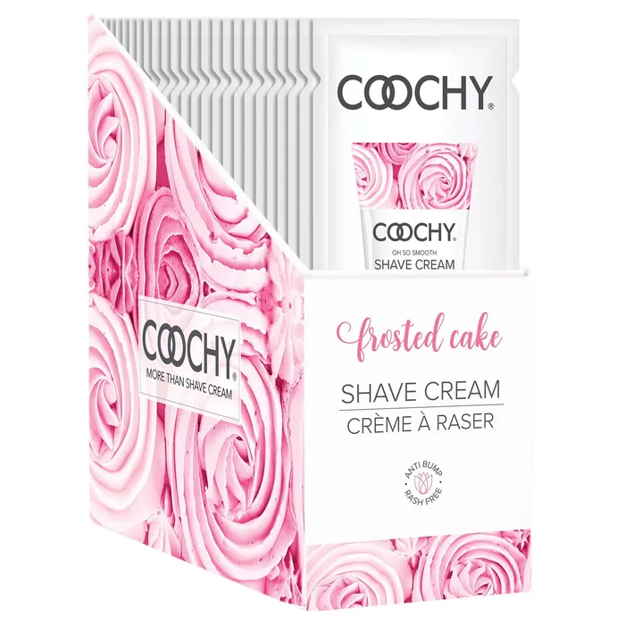 Vibrators Coochy Shave Cream Frosted Cake 15 ml Foils 24 Count Display Classic Brands