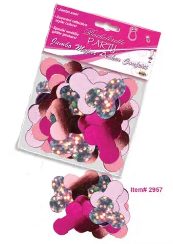 Vibrators Hott Products Jumbo Mylar Pecker Party Confetti