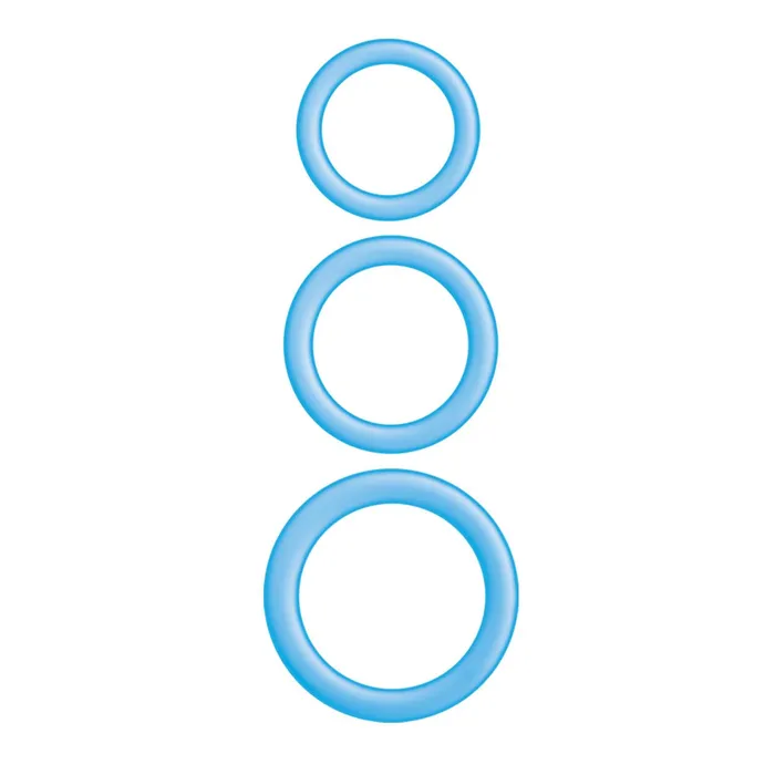 Vibrators Nasstoys Enhancer Blue Glow Rings
