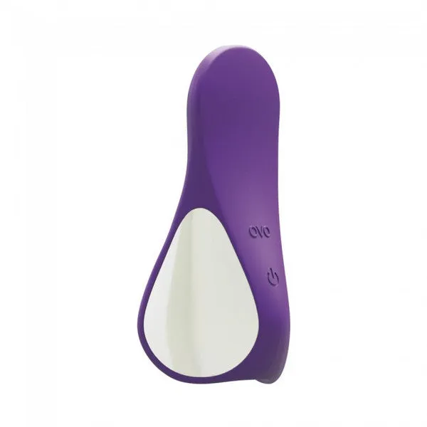 Vibrators OVO S3 Rechargeable Lay On Purple Silver Ovo