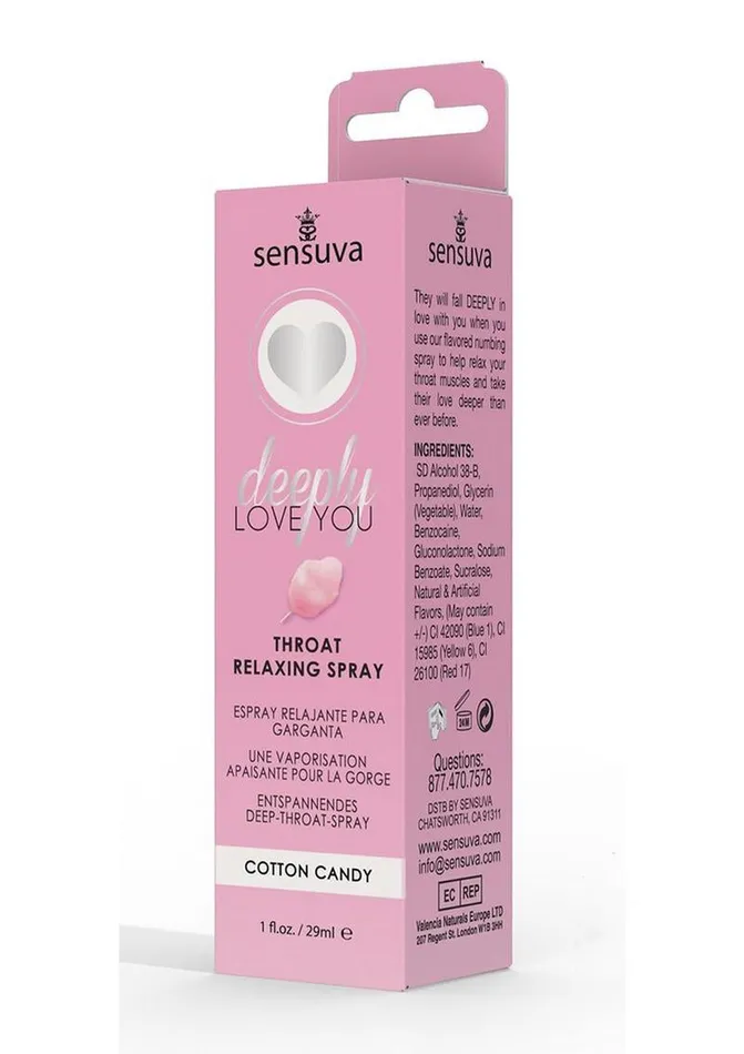 Vibrators Sensuva Deeply Love You Throat Relaxing Spray 1 Fl Oz Cotton Candy Vibrators Sensuva Deeply Love You Throat Relaxing Spray 1 Fl Oz Cotton Candy