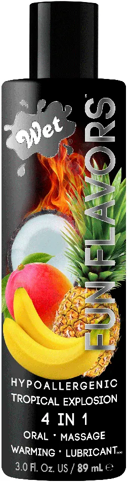 Wet Fun Flavors Tropical Explosion 3 Fl Oz Wet Vibrators