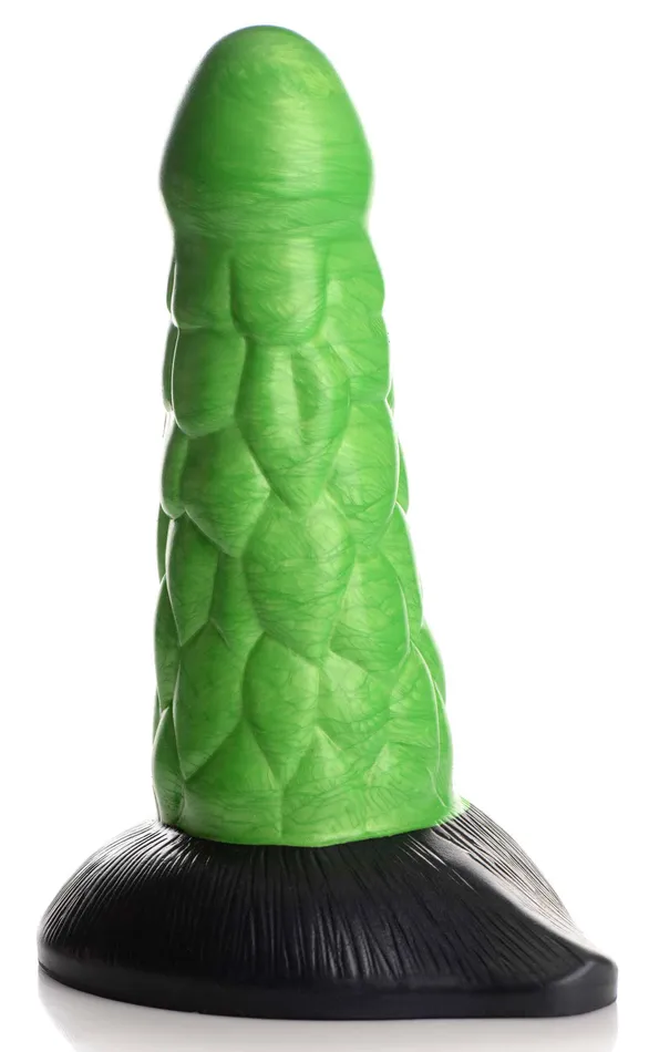 XR Brands Creature Cocks Female Sex Toys Radioactive Reptile Thick Scaly Silicone Dildo Green XR Brands Creature Cocks Female Sex Toys Radioactive Reptile Thick Scaly Silicone Dildo Green