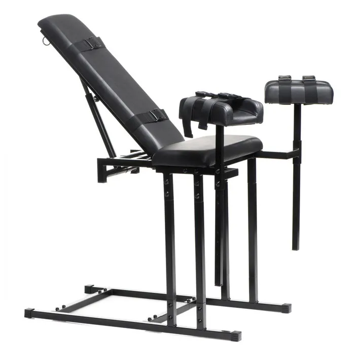 XR Brands Master Series Extreme Obedience Chair Black Anal