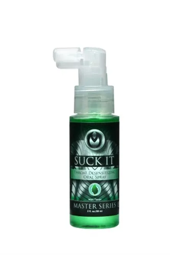 XR Brands Master Series Male Sex Toys Suck It Throat Desensitizing Oral Sex Spray 2 Oz XR Brands Master Series Male Sex Toys Suck It Throat Desensitizing Oral Sex Spray 2 Oz