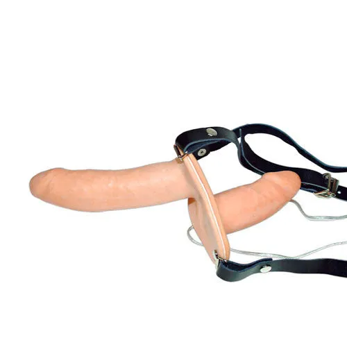 You2Toys Vibrating Flesh Strap On Duo Vibrating Dongs Female Sex Toys